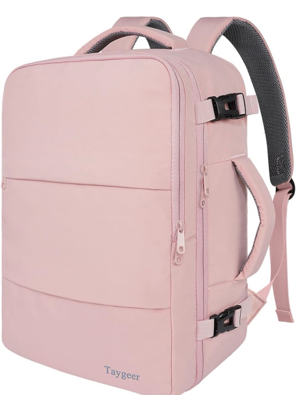 NWOT Taygeer large Pink women's Travel Backpack 16.8 x 11 x 7 inches
